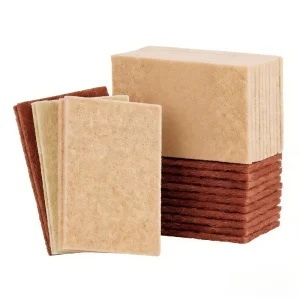 Eco Friendly Reusable Natural Sisal Polyester Fiber Scrub Pads Non Scratching High Water Absorption Sponges Scouring Pads