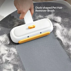 Eco Friendly Reusable Pet Fur Remover Double Sided Static Brush with Easy Empty Tray Comfort Grip & Fade Resistant Design