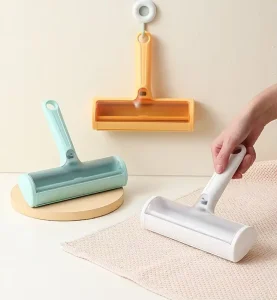 Eco-Friendly Reusable Plastic Lint Roller Brush for Dogs Pet Hair Removal Grooming Tools for Carpet Sofa