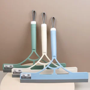 Eco Friendly Silicone Shower Squeegee with Plastic Handle Window Wiper for Home Hotel Glass Cleaning