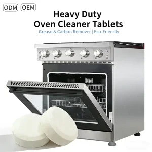 Eco Friendly Solid Oven Cleaner Tablets for Commercial Kitchen Degreaser Heavy Oil Stain Remover Lemon Fragrance