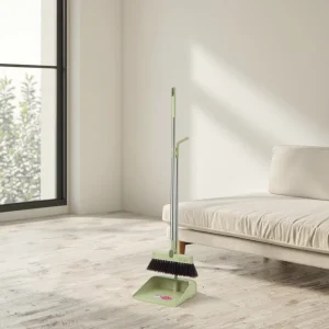 Eco Friendly Stainless Steel Pet Hair Removal Broom Set Household Floor Cleaning Plastic Broom Head Spot Goods Brooms Dustpans