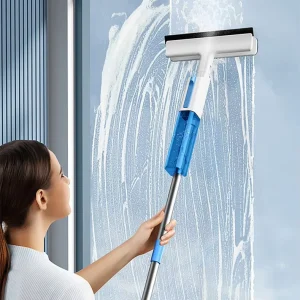 Eco-Friendly Stainless Steel Super Microfiber Water Spray Mop Window Wiper 127CM Handle Household Cleaning Tools Accessories