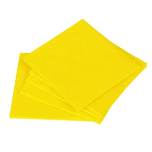 Eco Friendly Super Absorbent Yellow Duster Cleaning Cloths for Household Use Nonwoven Reusable Kitchen Clean Cloths