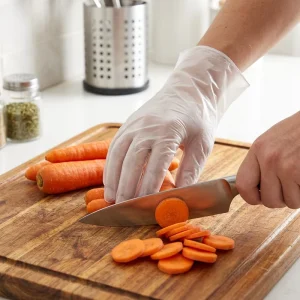 Eco Friendly Waterproof Food Grade Plastic Disposable TPE CPE Gloves Medium Thickness for Home Food Preparation