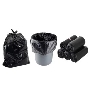 Eco Friendly Waterproof LDPE & HDPE Trash Bags Side Gusset Heat Sealed Plastic Rolls