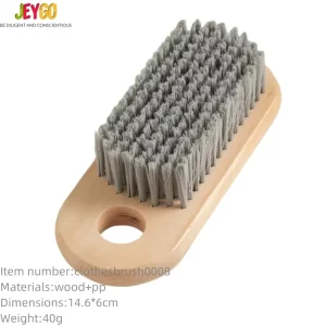 Eco Friendly Wooden Cleaning Brush Nylon Bristles Multi Functional Soft Scrubbing for Clothes Coat Hat Dust Removal Custom Logo