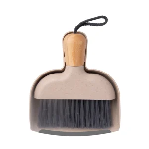 Eco Friendly Wooden Handle Handheld Cleaning Broom and Dustpan Set