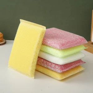 Eco Material Kitchen Cleaning Scouring Scrubber Pad Dishwashing Sponges Scouring Pads