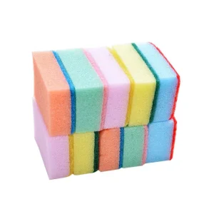 Eco Non Scratch Dish Scrub Sponges for Cleaning Scouring Pad Kitchen Sponges Dishes Pans Scrubbing Sponges