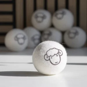 Eco friendly 40G 100% Wool Felt Ball Dryer Disc for Dry Cleaning and Laundry Machine Accessory