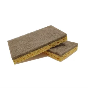Eco friendly Coconut Fiber Cellulose Sponge Double sided Biodegradable Scouring Pad