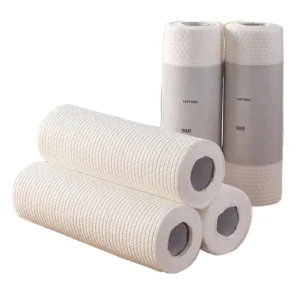 Eco friendly Disposable Super Absorbent Kitchen Cleaning Cloth 25x25cm Honeycomb Pattern Nonwoven Fabric Roll 200g