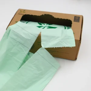 Eco-friendly Durable Biodegradable Compostable Multi-size Trash Bag Side Gusset PBAT PLA Material Customizable Garbage Bin Liner