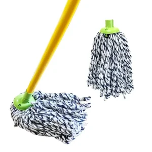 Eco friendly Household Cleaning Wet Mop Head Flat Cotton Floor Cleaning Mops Replacement Heads