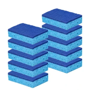 Eco friendly Kitchen Cleaning Wood Pulp Cellulose Sponge Compound Scouring Pad Biodegradable Sponges & Scouring Pads