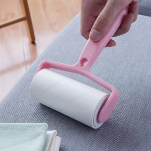 Eco friendly Manual Lint Roller Tearable Sticky Roller Replaceable Sticky Paper Roll for Pet Clothes Hair Removal