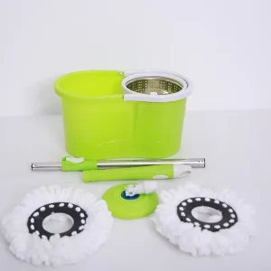Eco friendly Microfiber Dual Drive Bucket Telescopic Steel Durability Head Spin Tech Floor Cleaning Magic Mop