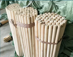 Eco friendly Natural Eucalyptus Wooden Broom Handle with Plastic Head and Soft Bristles Durable and Lightweight