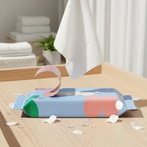 Eco-friendly Natural Non-sticky Design Disposable Portable Super Soft 20 Pcs Wet Wipes for Baby