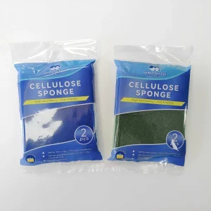 Eco friendly Non Scratch Kitchen Cellulose Cleaning Cloth Scouring Pads Dishwashing Sponge Scrub
