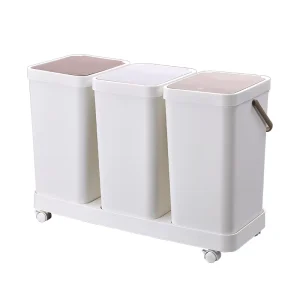 Eco friendly PP Household Waste Sorting Bins Trash Can Plastic Garbage Bin