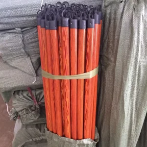 Eco friendly PVC Coated Wooden Broom and Mop Handle Soft Bristles Portable Lightweight Waterproof Design