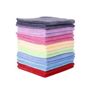 Eco friendly Square Microfiber Polishing Cloth for Kitchen Cleaning & Vehicle Absorbent Towels
