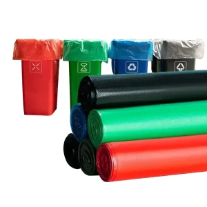 Economy Mesh Trash Bags 1.2 Mil PE Gravure Printed (Customizable Material Blend for Strength) for Household Use