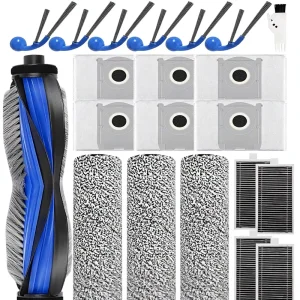 Ecovacs Deebot T80 OMNI Spare Parts Kit ECOT80-SET21 (Not T80S OMNI) 21 Accessories 1 Main Brush 3 Mop Roller Brushes 6 Dust Bag