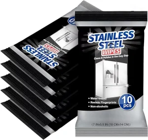 Effective Stainless Steel Cleaner Wipes Polishing Cleansing for Household Appliances Shines Appliances with a Soft Fragrance