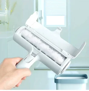Efficient Eco Friendly Plastic Pet Hair Remover Lint Roller Manual Tool for Cats & Dogs Fur Removal Reusable Self Cleaning Base