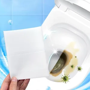 Efficiently Remove Stains Eco Friendly Lemon Scent Toilet Bowl Cleaning Detergent Sheet Safe Neutral Bathroom