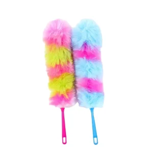 Effortless Static Free Feather Duster Gentle Effective Cleaning for Every Room Car Microfiber PP Duster Head Dust Free Removal