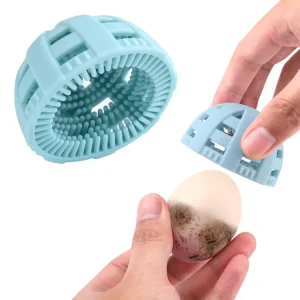 Egg Cleaning Brush Silicone Egg Scrubber for Fresh Eggs Reusable Cleaning Tools for Washer