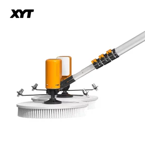Electric Cleaning Brush Solar Panel Cleaning Brush Spin Scrubber Robot Telescopic Pole Automatic Solar Panel Brush