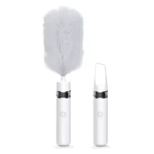 Electric Dust Duster 360 Rotation Feather Duster USB Charging and 2-Speed Adjustment for Household Dust and Vacuuming