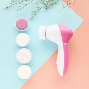 Electric Facial Cleaner 5 in 1 Face Cleansing Brush Wash Machine Spa Skin Care Massager Blackhead Cleaning Facial Cleanser Tools