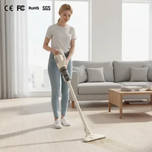 Electric Handheld 2 in 1 Vacuum & Mop High Suction HEPA Filter Lightweight Portable Wet Dry Cleaner for Home Use