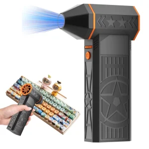 Electric Industrial Grade Cordless Rechargeable Brushless Motor Air Duster 130000RPM 500CFM 120mph Adjustable Blower 8000mAh