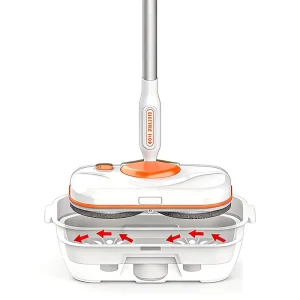 Electric Mop Cleaner Smart Electric Mop Wireless Smart Cordless Electric Mop Rechargeable Spin Spray Flat Mop and Bucket Set