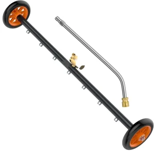 Electric Power Attachment Extra Wash Undercarriage & Surface Cleaner Broom Car Washer Pressure Washer Stainless Steel