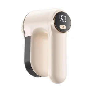 Electric Rechargeable Lint Remover Fabric Shaver with Smart Digital Display for Clothes and Household Use