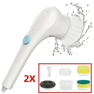 Electric Scrubber Rotary Brush for Kitchen, Bathroom Sink and Home Cleaning