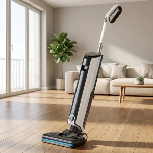Electric Steam Mop Cleaner Handheld Cordless Portable Smart Wet/Dry Vacuum Cleaner Household Floor Scrubber Absorber Mop