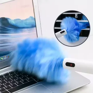 Electric Telescopic Dusters Spin Feather Duster Brush Adjustable Multi functional Cleaning Brush for Window