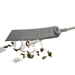 Electrostatic Dust Duster with Long Extendable PP Handle and Feather Duster Head Rectangle Shape for Home Cleaning Beds