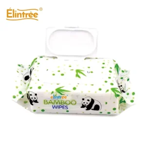 Elintree Eco friendly OEM ODM Private Logo Disposable Wet Wipes with Plastic Lid Factory Sale Wet Tissue Cleaning Wipes
