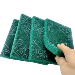 Emery Sandpaper Sponge Heavy Duty Nylon Scouring Pad Abrasive Scrubber for Stainless Steel Pot Cleaning Kitchen Polishing