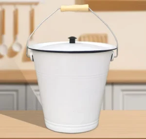 Enamel Lid Handheld Chemical Bucket Industrial Chemical Bucket Household Handheld Water Bucket